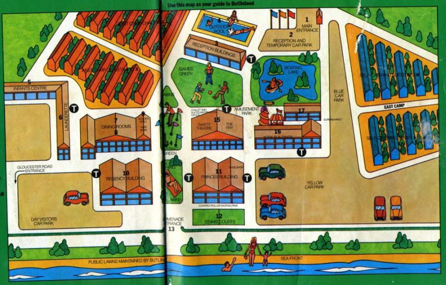 Bognor Map from 1976