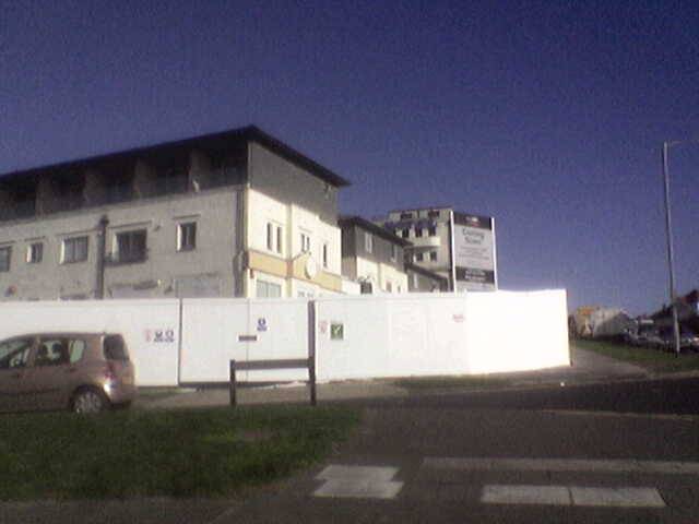 Side View from Longbridge Avenue Pre-Demolition