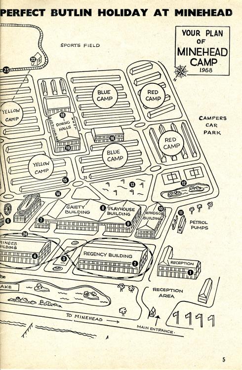 Minehead Map from 1968