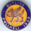 Butlins Pwllheli Badge
