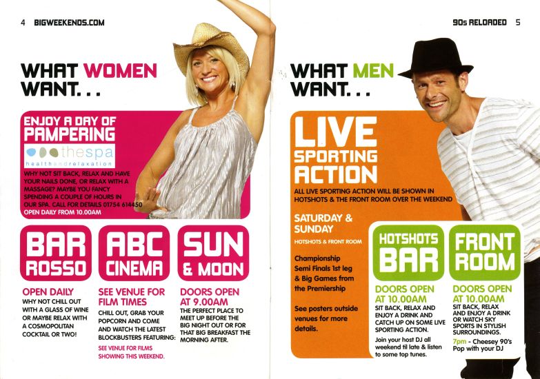 Pages 4 & 5 - What Women & Men Want...