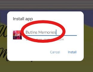 Butlins Memories Website on Android