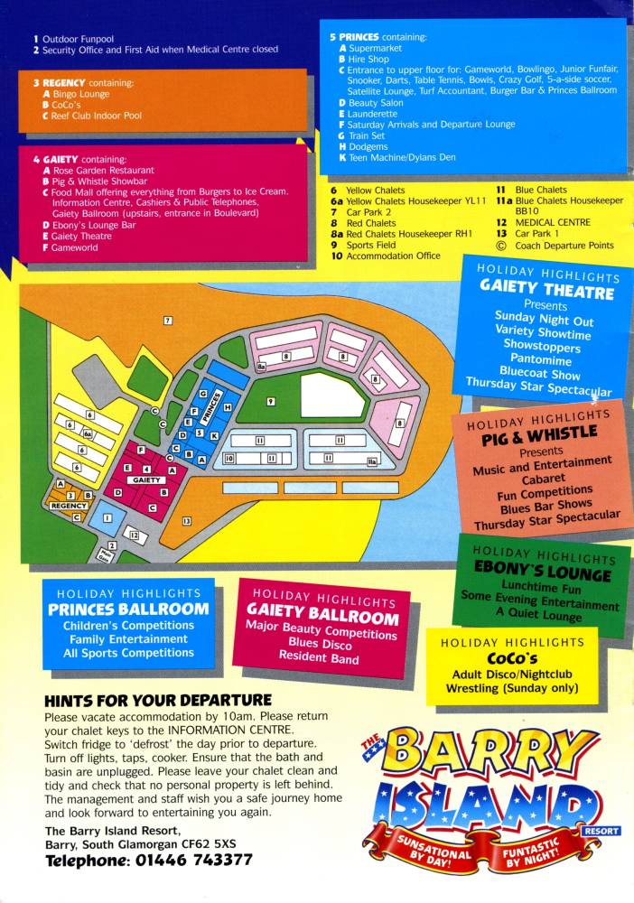 Back Cover - Resort Map