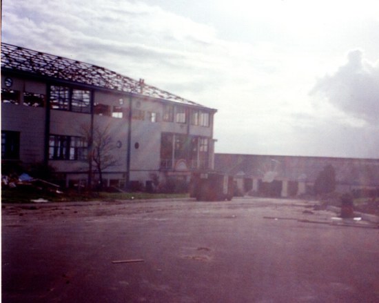 Princes Building during demolition