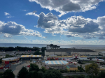 View of funfair from Ocean Hotel