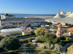 View of funfair from Ocean Hotel