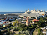 View of funfair from Ocean Hotel