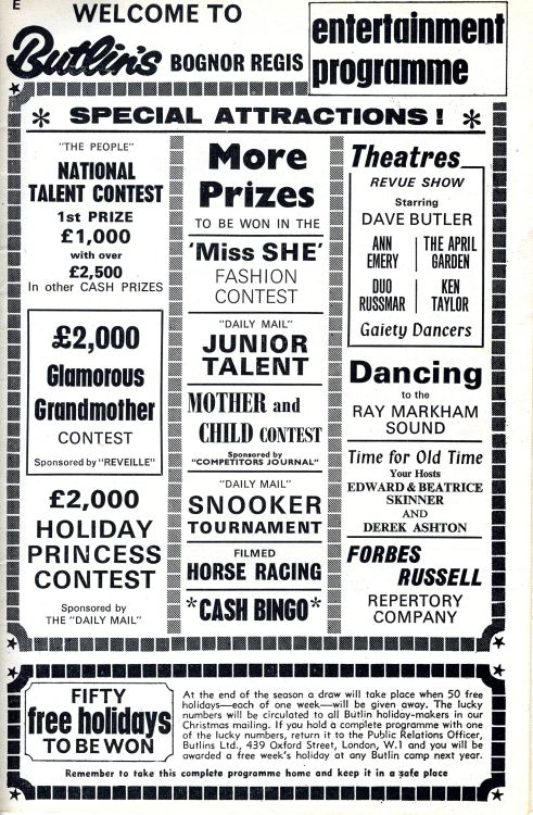 Entertainment Programme Cover