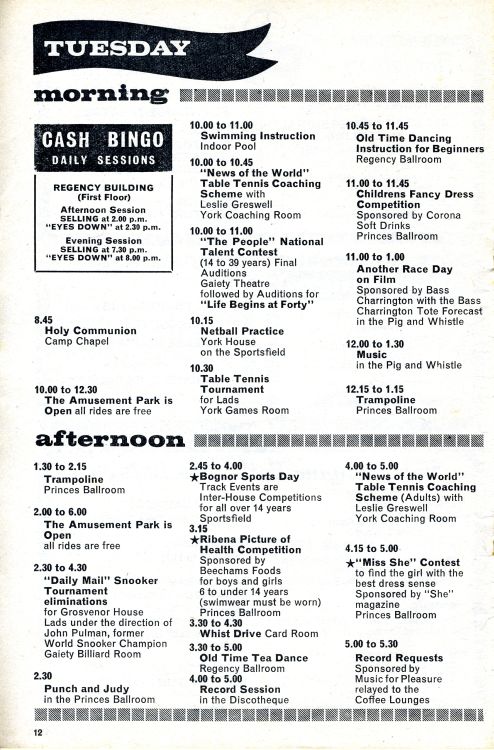 Page 12 - Tuesday Entertainment - Morning & Afternoon