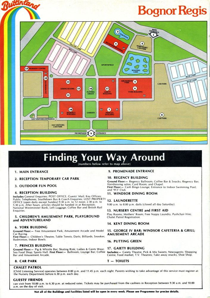 Bognor Map from 1983