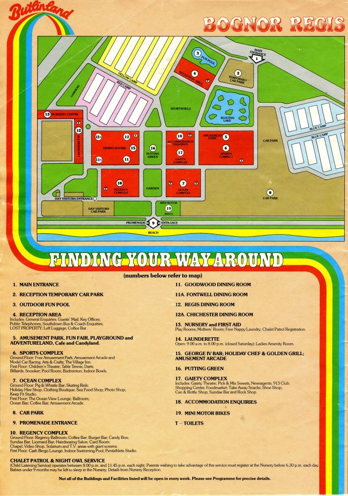 Bognor Map from 1985
