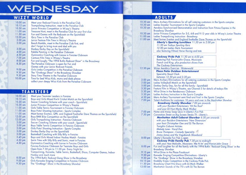 Wednesday Entertainment