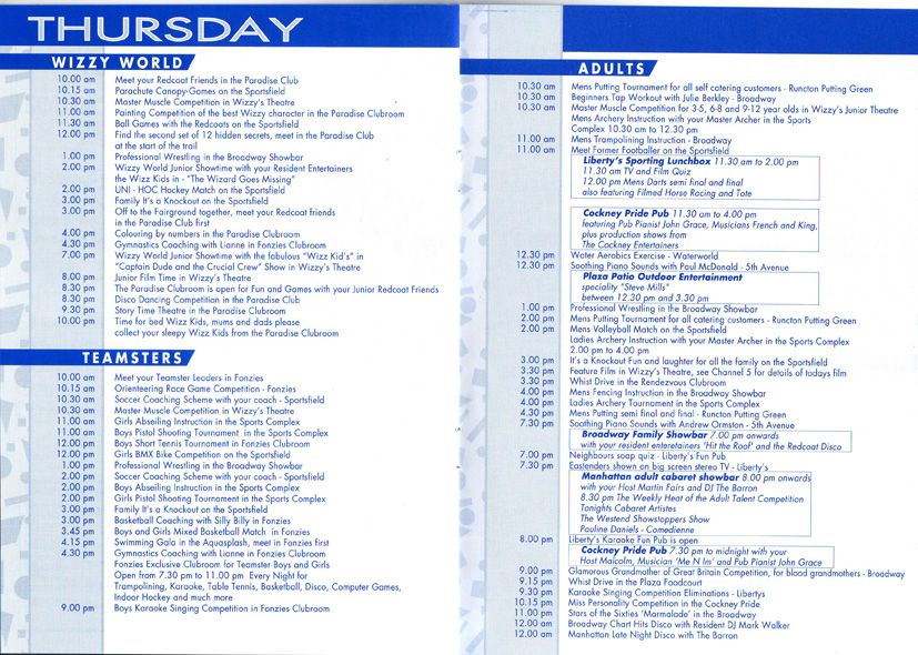 Thursday Entertainment