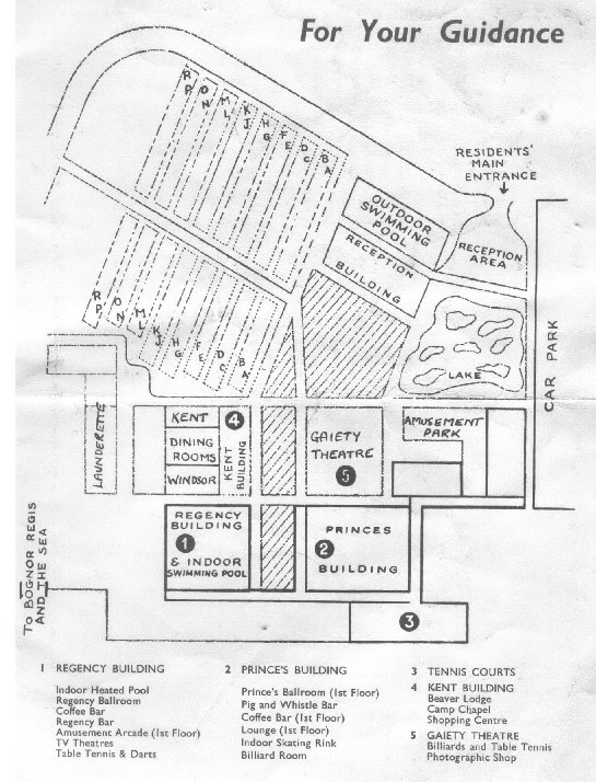 Bognor Map from 1962