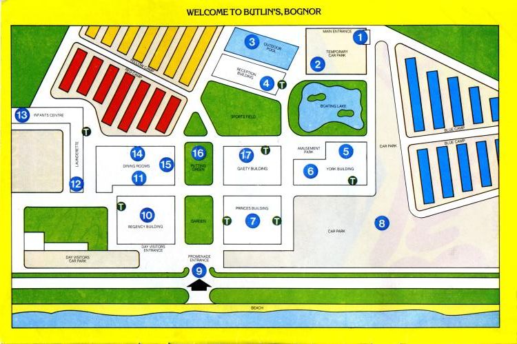 Bognor Map from 1981