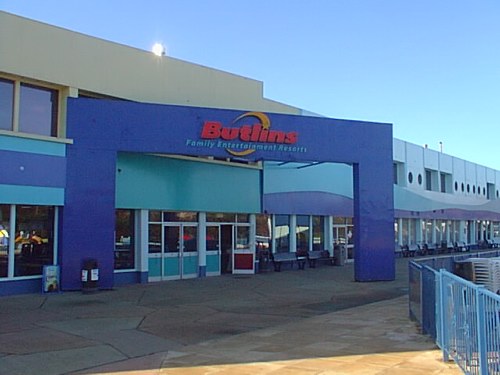 The reception building in 2001