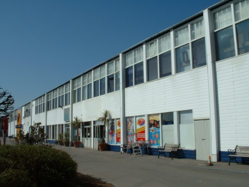 The rear of the former Reception building