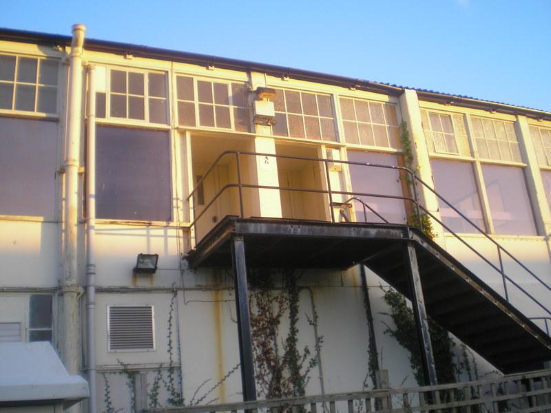 Side view of the old Reception Building