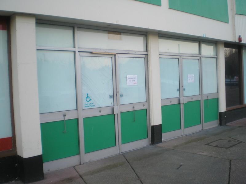 Doors leading to the old main reception