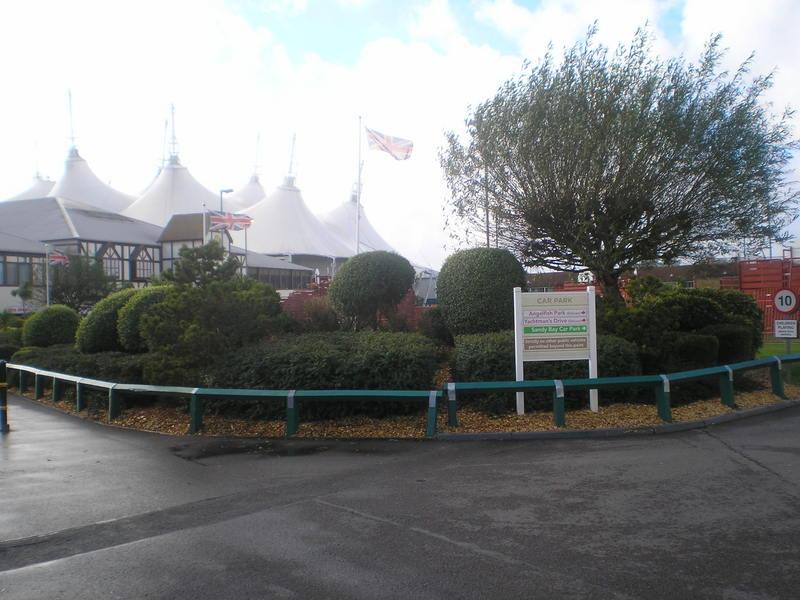 Looking at greenery with the sports area behind it and the Skyline beyond