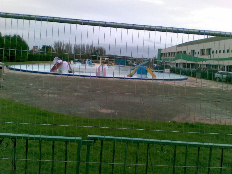 The old outdoor funpool