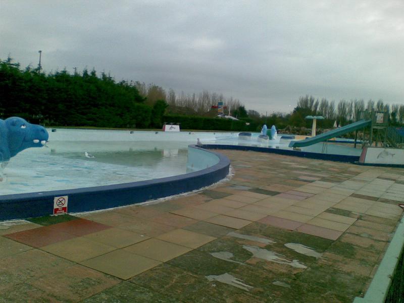 The old outdoor funpool
