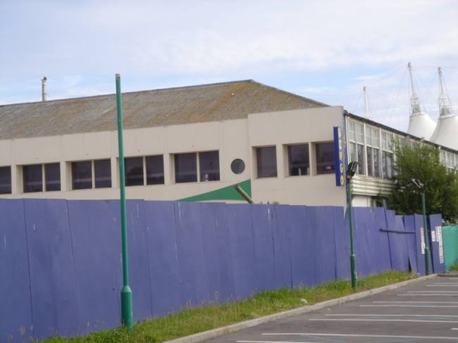 The front of the old Reception Building