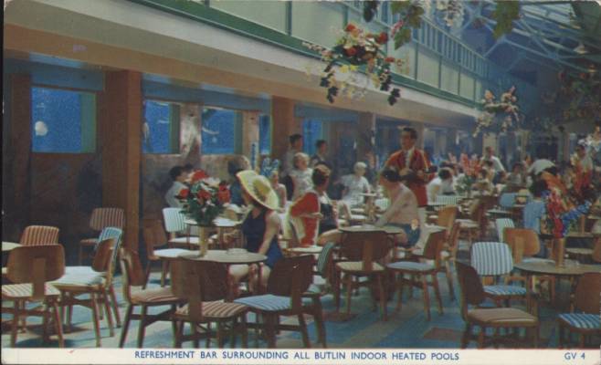 Refreshment Bar Surrounding All Butlin Indoor Heated Pools