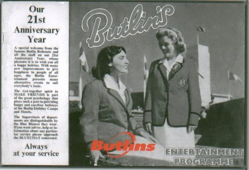 Butlins Postcard Set