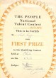 PNTC Certificate 1963
