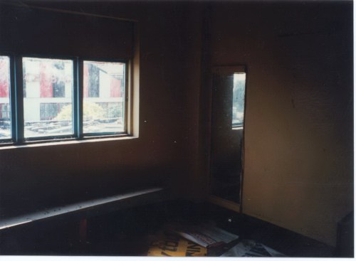 Right hand dressing room looking out to the French Bar