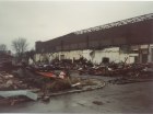 After demolition began. French Bar side