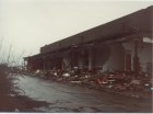 After demolition began. Pool side