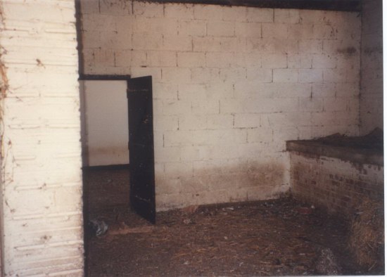 Inside elephant house