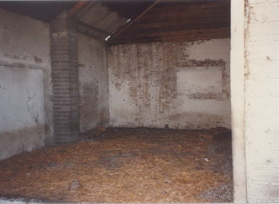 Inside elephant house
