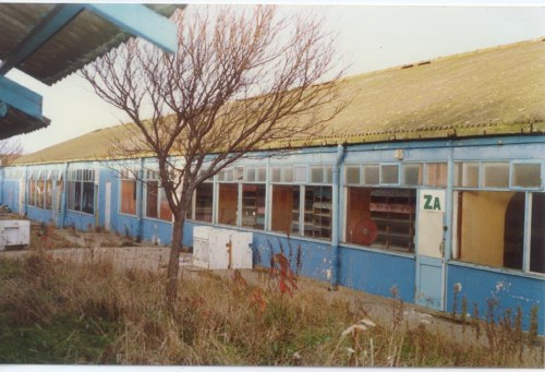 Side view looking towards camp from row K