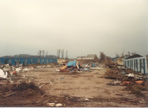 Dining hall after demolition