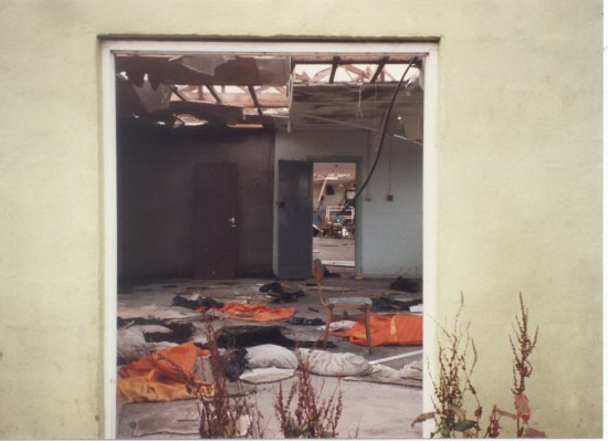 View from outside door