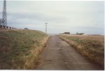 Beach road with Yellow camp on the left & sportsfield on the right
