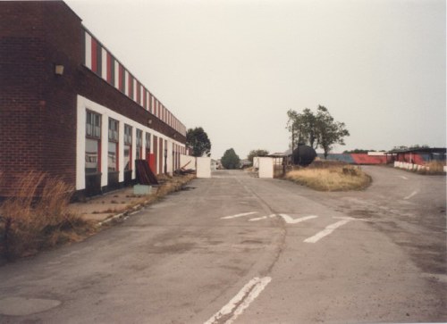 View looking down towards Green Camp with the Kent Dining Halls on the left