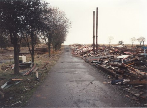 The road leading down to the beach from the Gaiety building