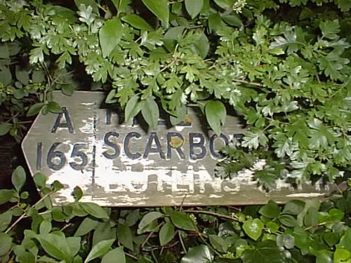 A road sign in 2000 still showing the way to Butlins!