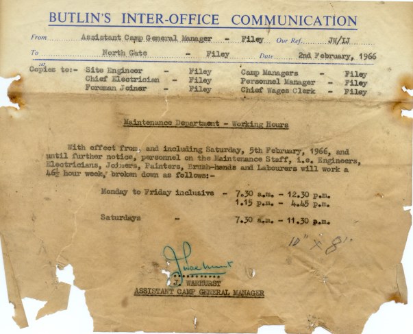 1966 inter-office letter