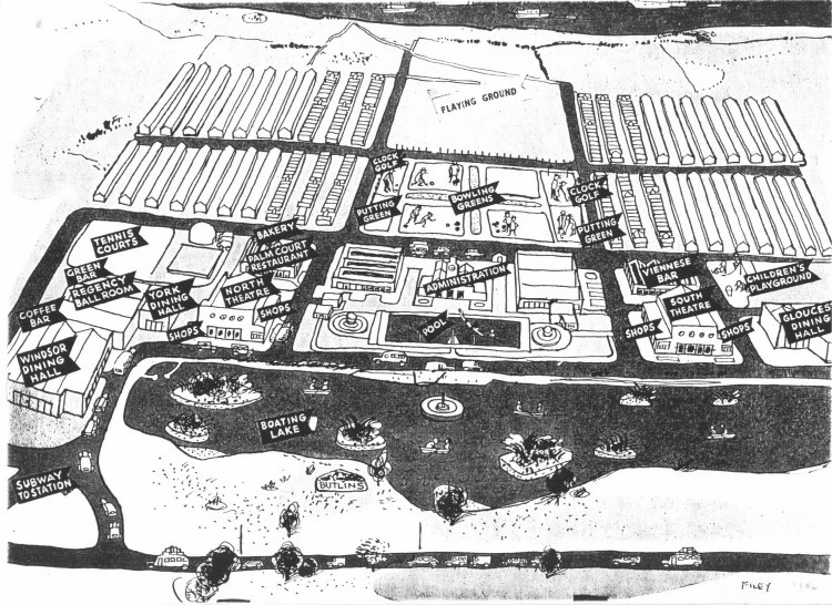 Filey Map from 1950
