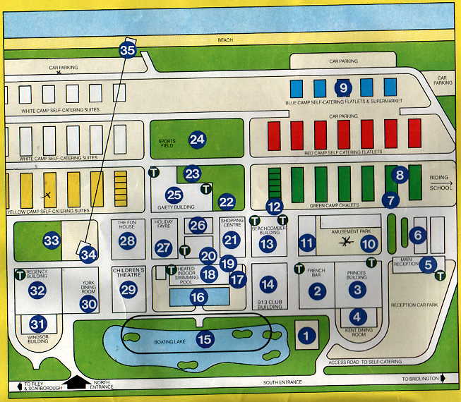 Filey Map from 1982