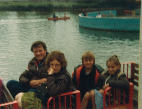 Miniature railway next to the boating lake