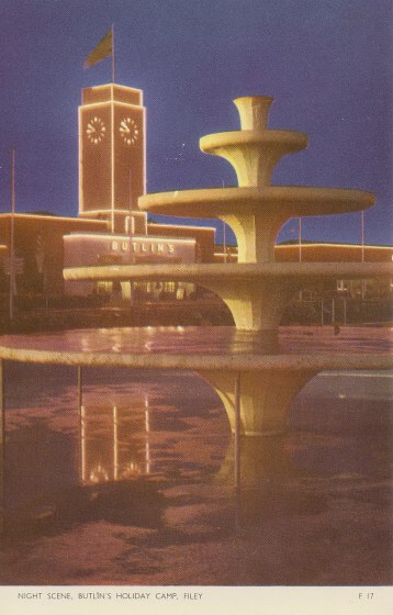 Night View of Fountain
