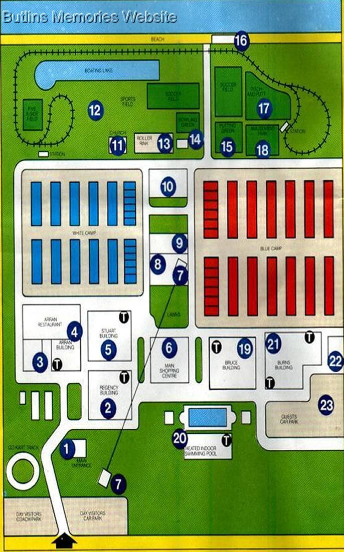 Butlins Ayr maps and guides
