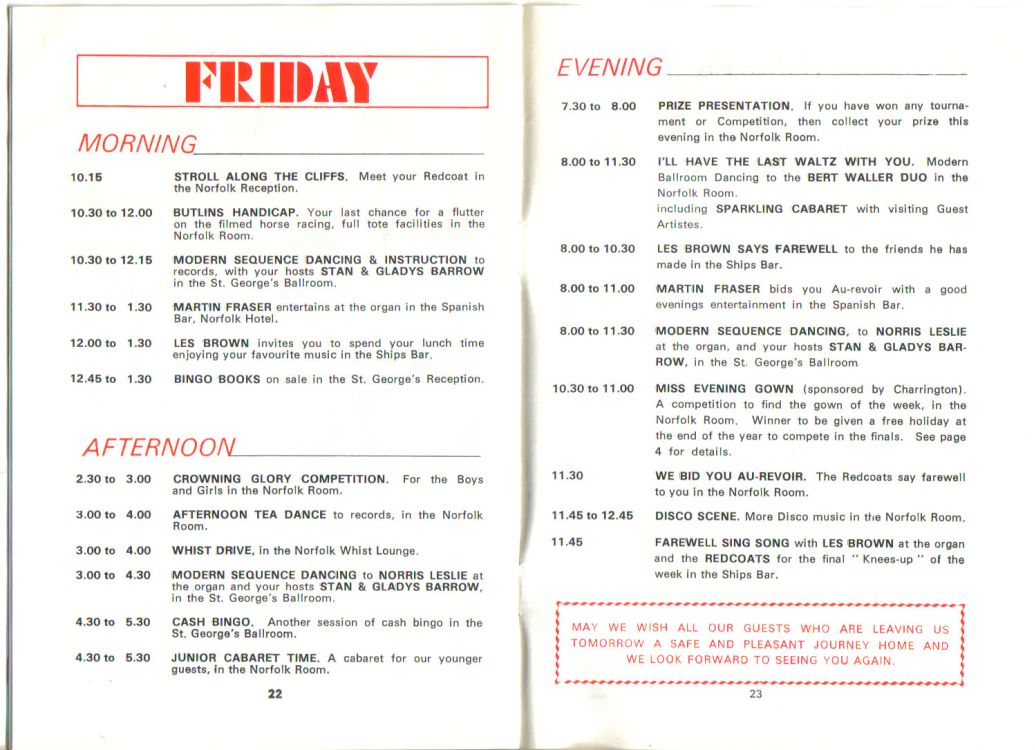Pages 22 & 23 - Friday
