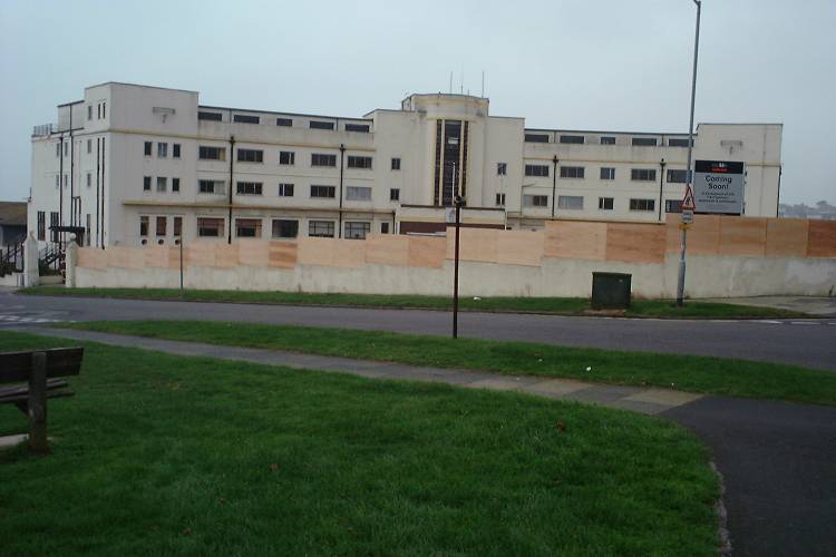 Front of Hotel Pre-Demolition